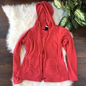 The north face pink sweater size medium